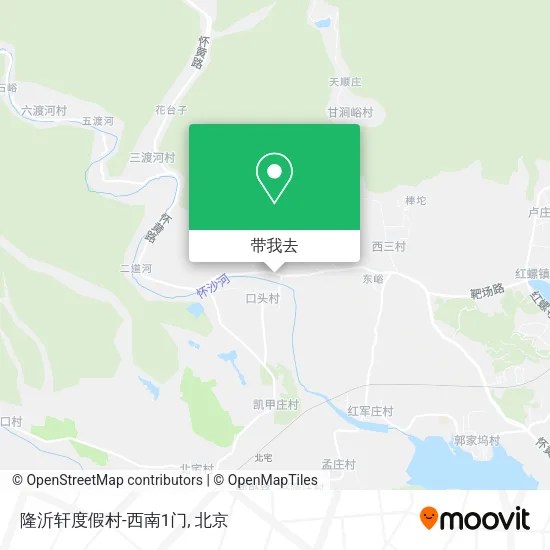 隆沂轩度假村-西南1门地图