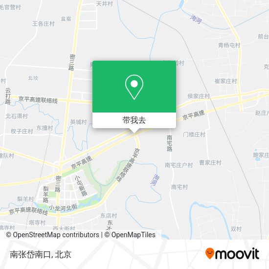 南张岱南口地图