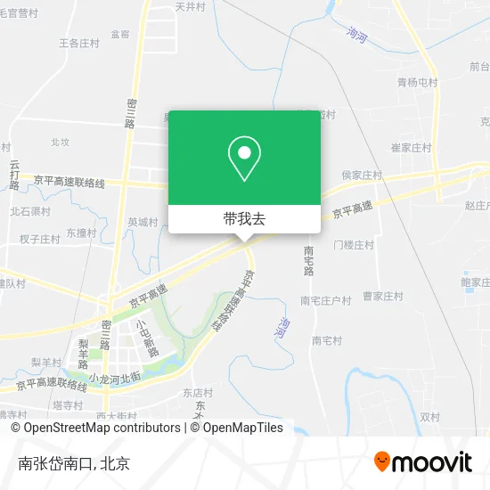 南张岱南口地图