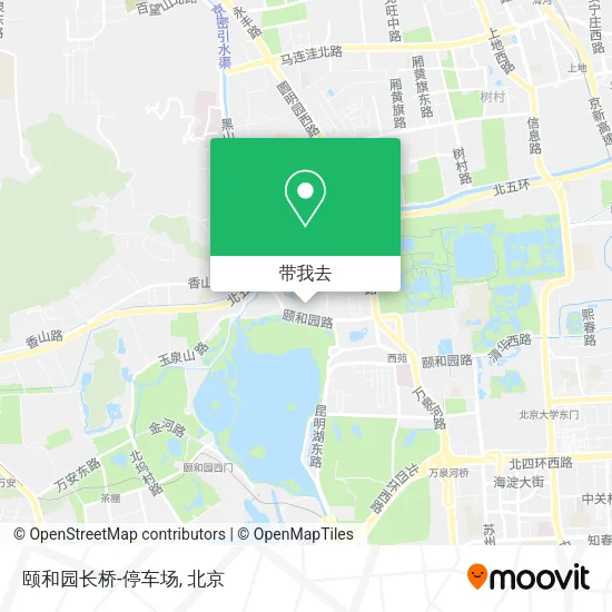 颐和园长桥-停车场地图