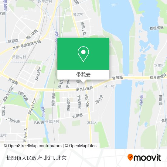长阳镇人民政府-北门地图