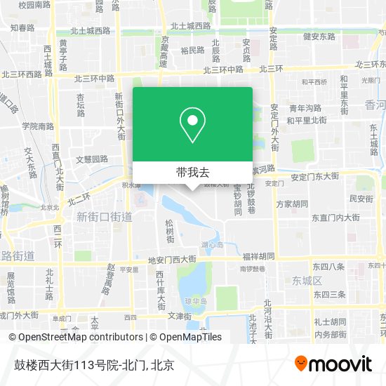 鼓楼西大街113号院-北门地图