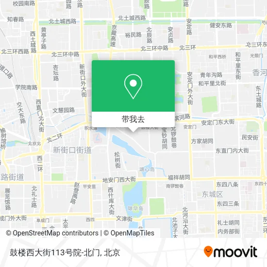 鼓楼西大街113号院-北门地图