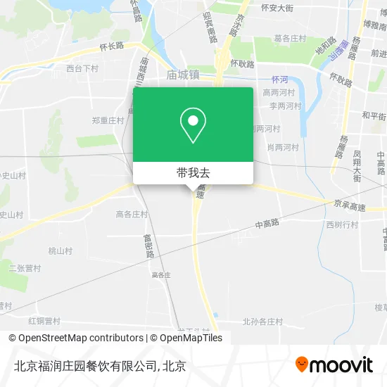 北京福润庄园餐饮有限公司地图