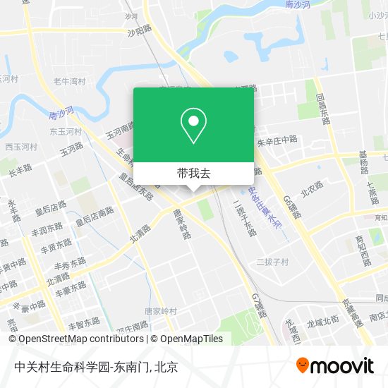 中关村生命科学园-东南门地图