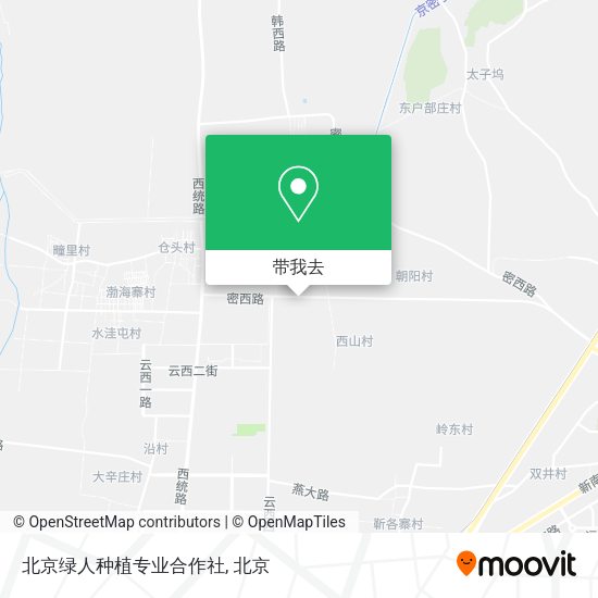 北京绿人种植专业合作社地图