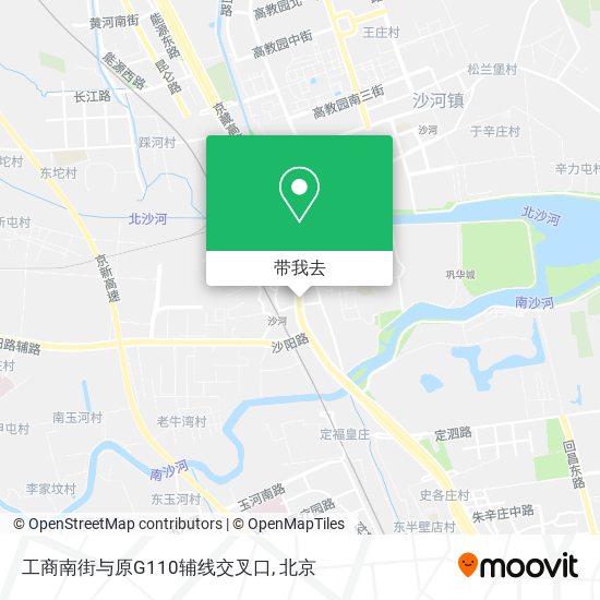 工商南街与原G110辅线交叉口地图