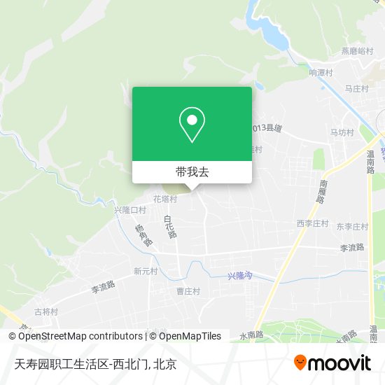 天寿园职工生活区-西北门地图