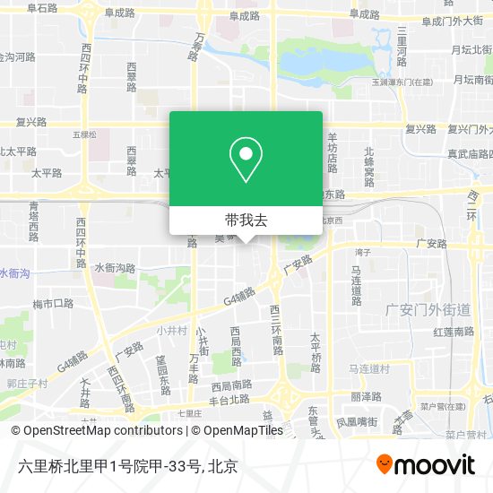 六里桥北里甲1号院甲-33号地图