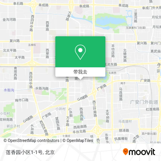 莲香园小区1-1号地图