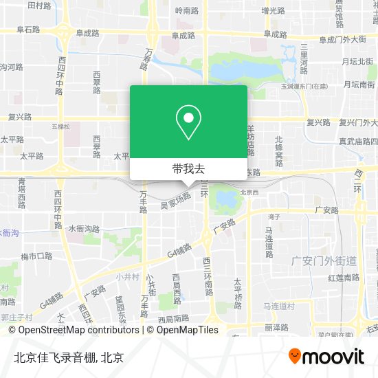 北京佳飞录音棚地图