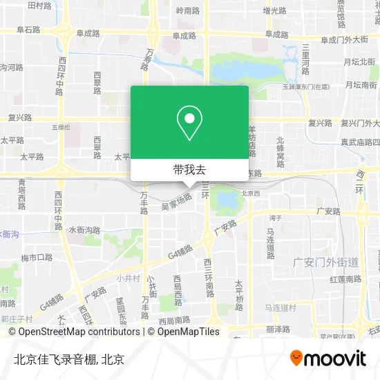 北京佳飞录音棚地图