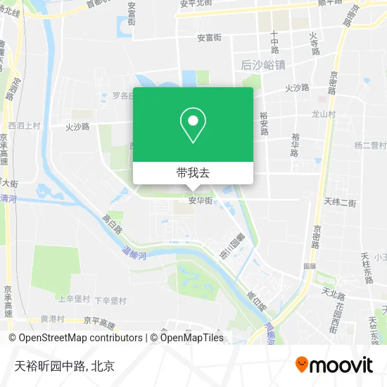 天裕昕园中路地图