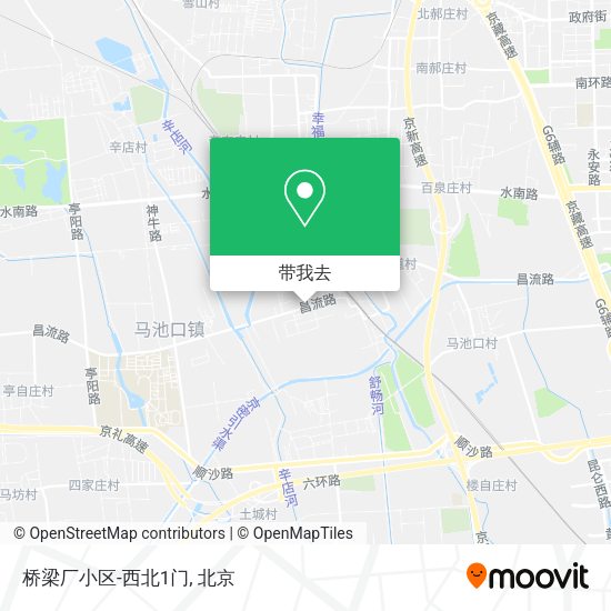 桥梁厂小区-西北1门地图