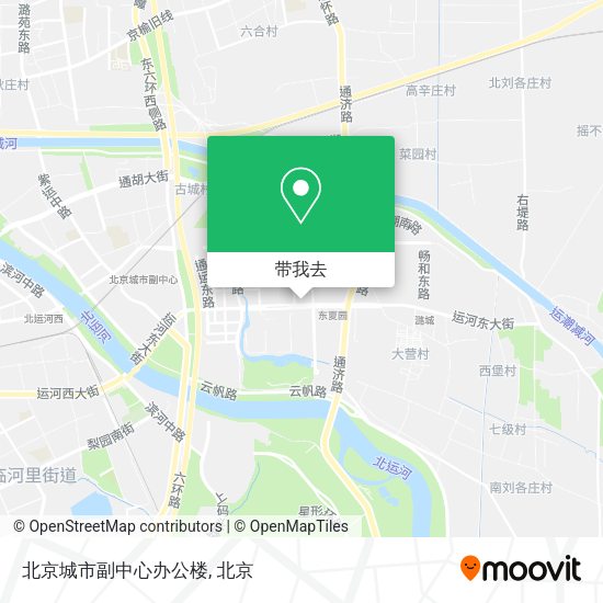 北京城市副中心办公楼地图