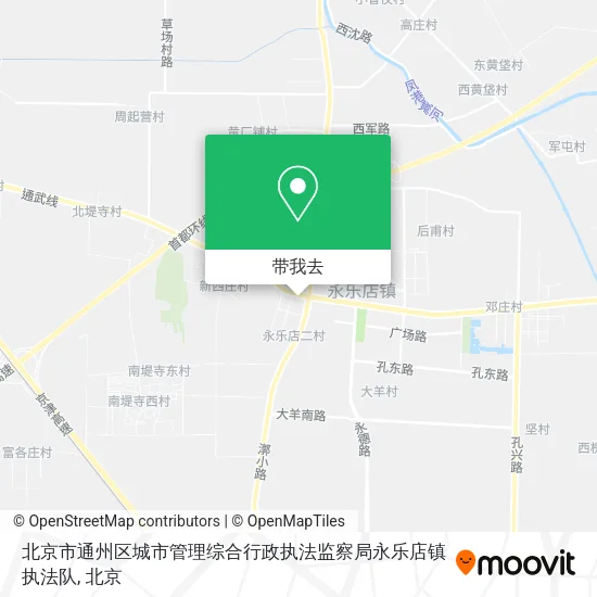 北京市通州区城市管理综合行政执法监察局永乐店镇执法队地图
