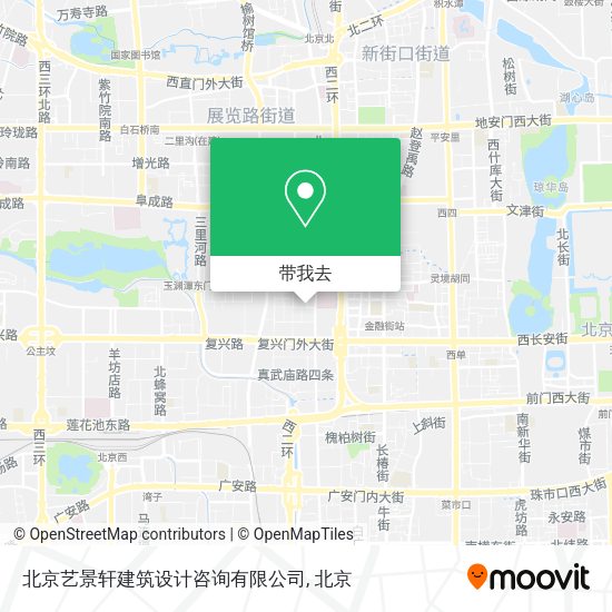 北京艺景轩建筑设计咨询有限公司地图
