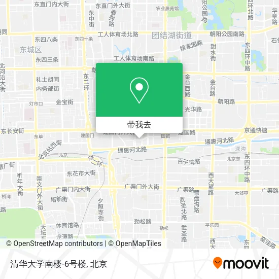 清华大学南楼-6号楼地图