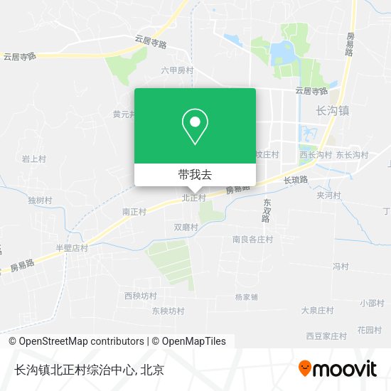 长沟镇北正村综治中心地图