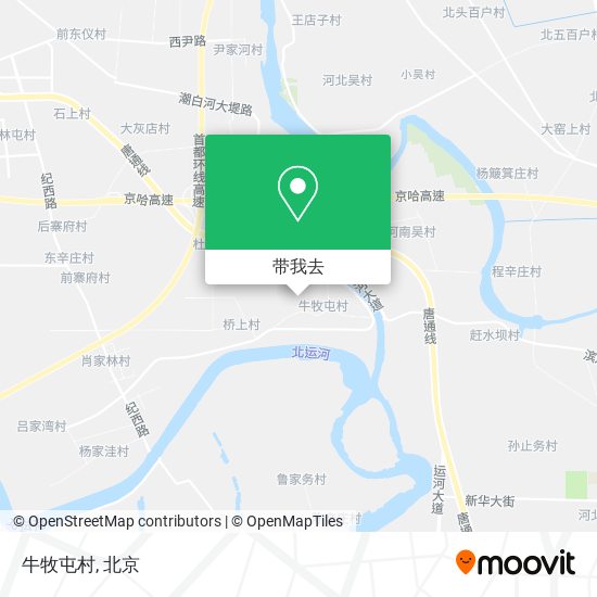 牛牧屯村地图
