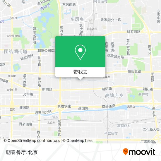 朝春餐厅地图