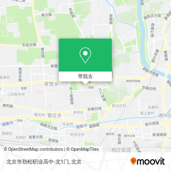 北京市劲松职业高中-北1门地图