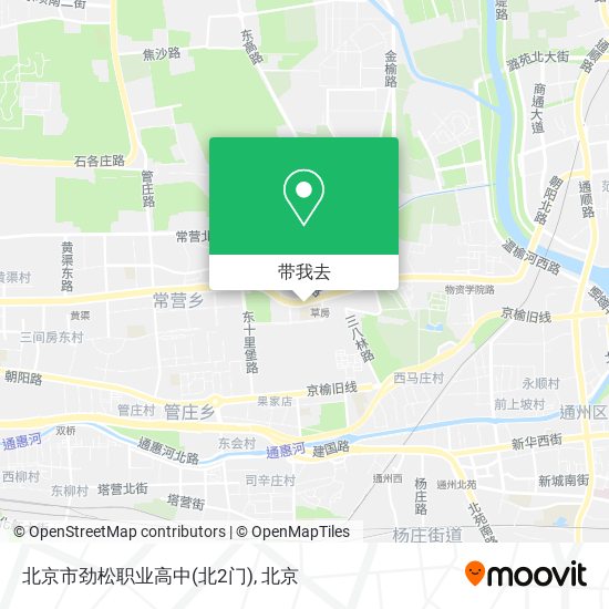 北京市劲松职业高中(北2门)地图