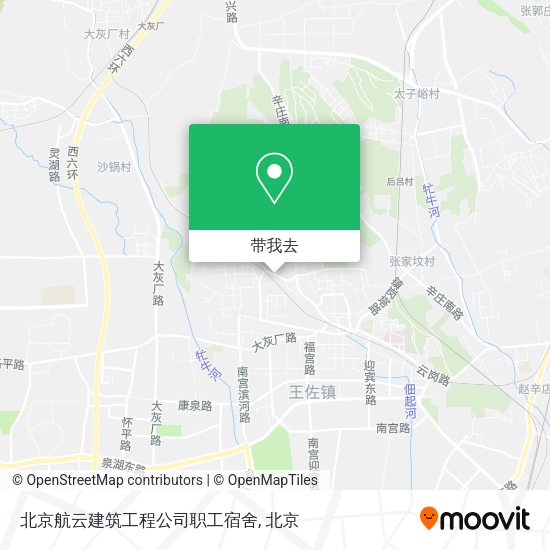 北京航云建筑工程公司职工宿舍地图