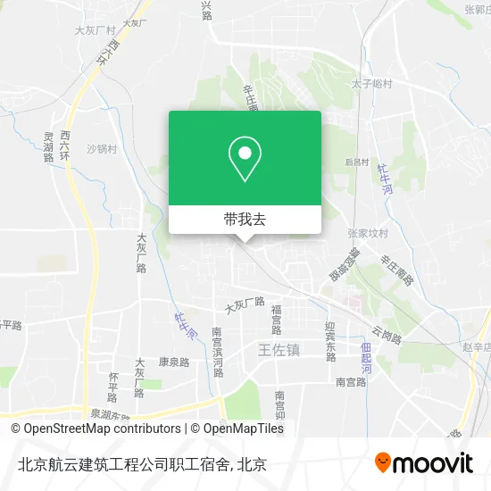 北京航云建筑工程公司职工宿舍地图