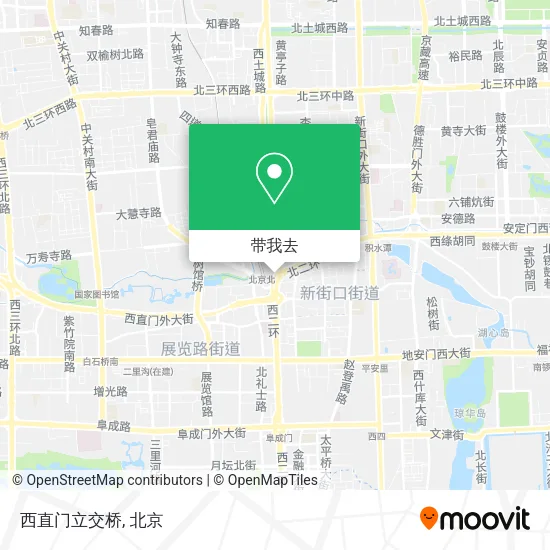 西直门立交桥地图
