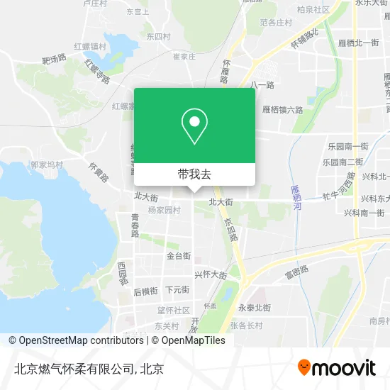 北京燃气怀柔有限公司地图