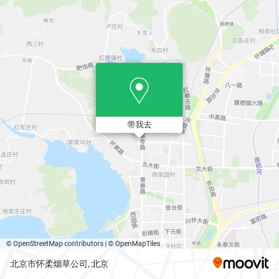 北京市怀柔烟草公司地图