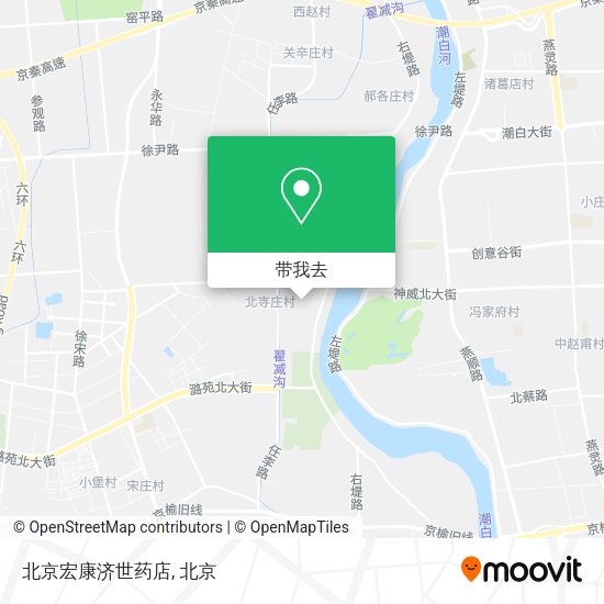 北京宏康济世药店地图