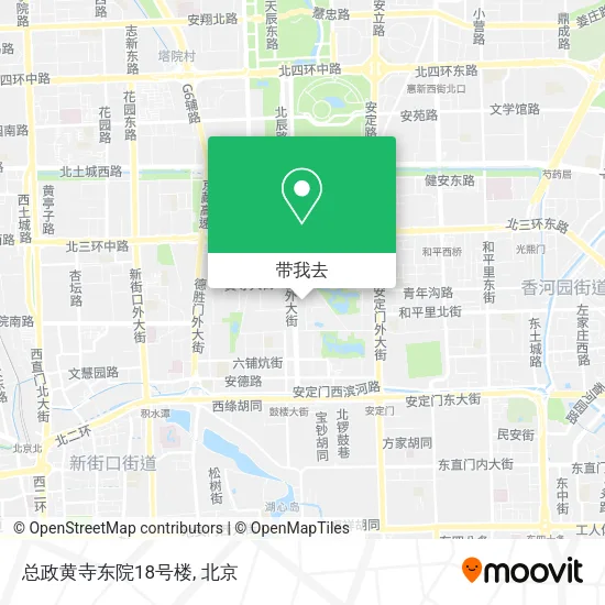 总政黄寺东院18号楼地图