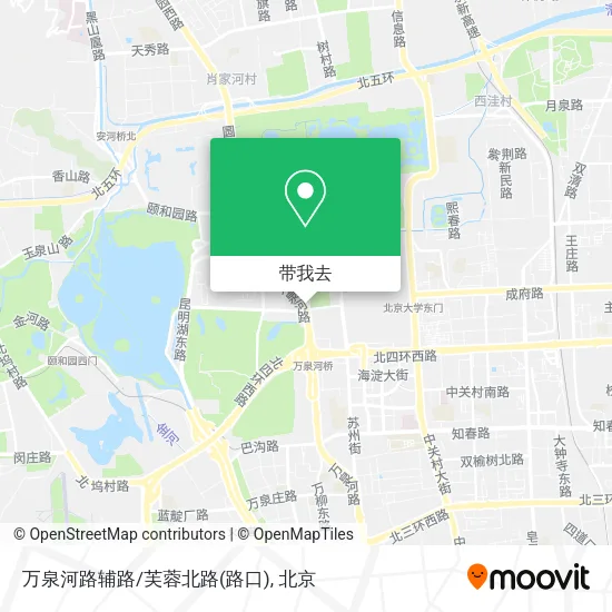 万泉河路辅路/芙蓉北路(路口)地图
