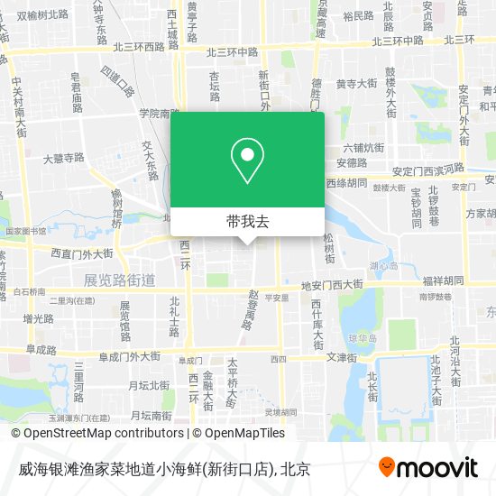 威海银滩渔家菜地道小海鲜(新街口店)地图