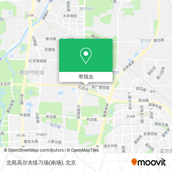 北苑高尔夫练习场(南场)地图