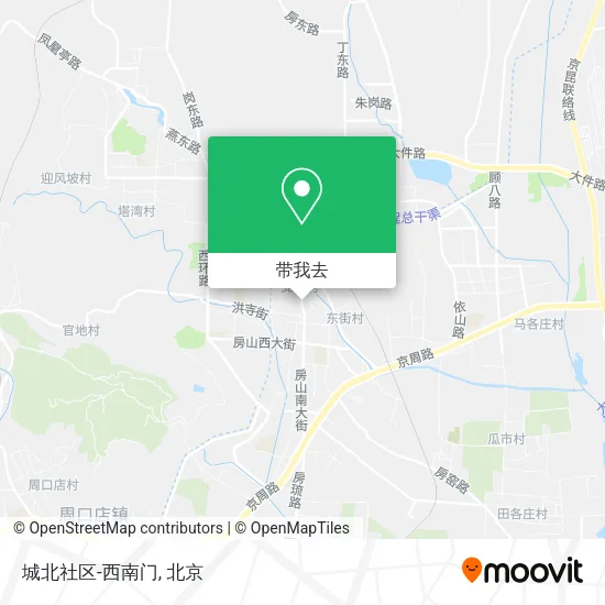 城北社区-西南门地图