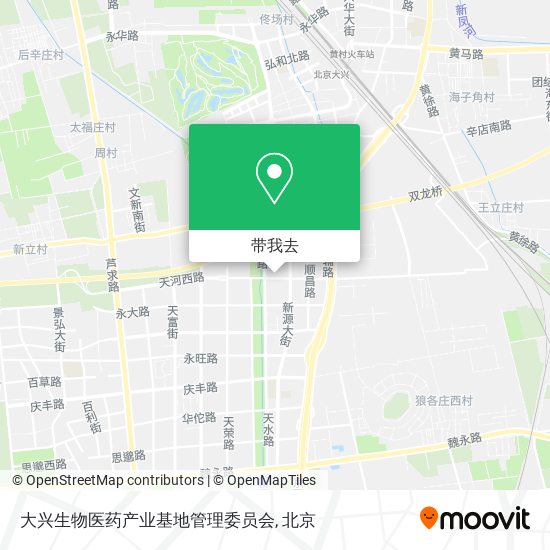 大兴生物医药产业基地管理委员会地图