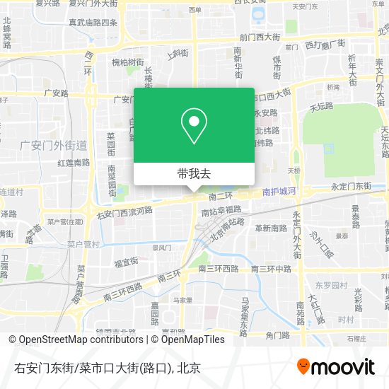 右安门东街/菜市口大街(路口)地图