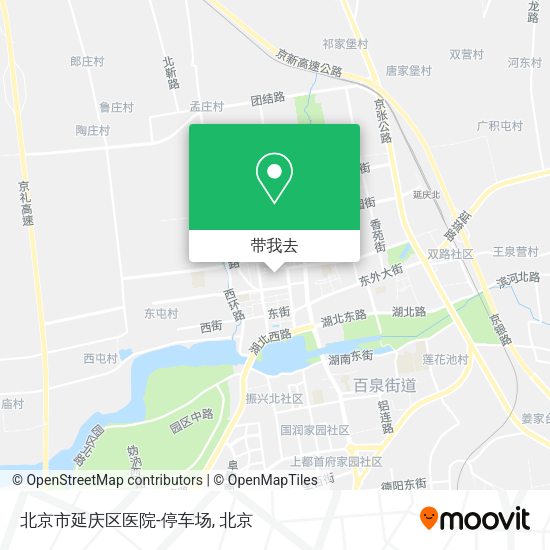 北京市延庆区医院-停车场地图