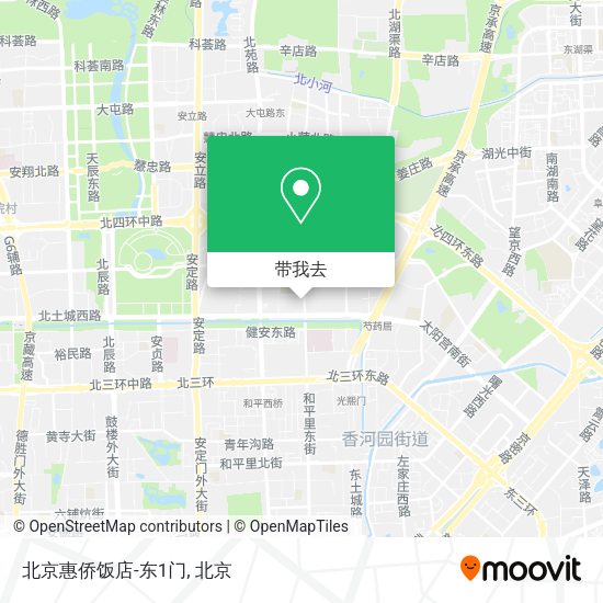 北京惠侨饭店-东1门地图