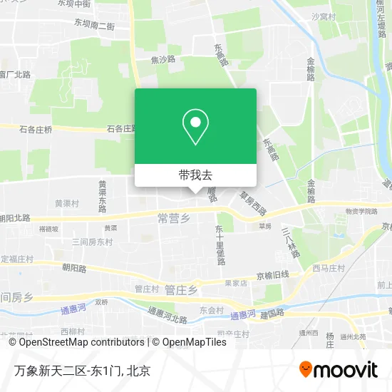 万象新天二区-东1门地图