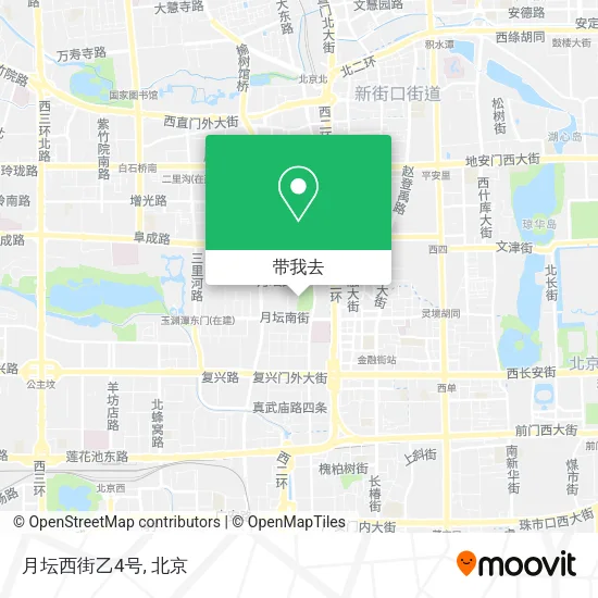 月坛西街乙4号地图