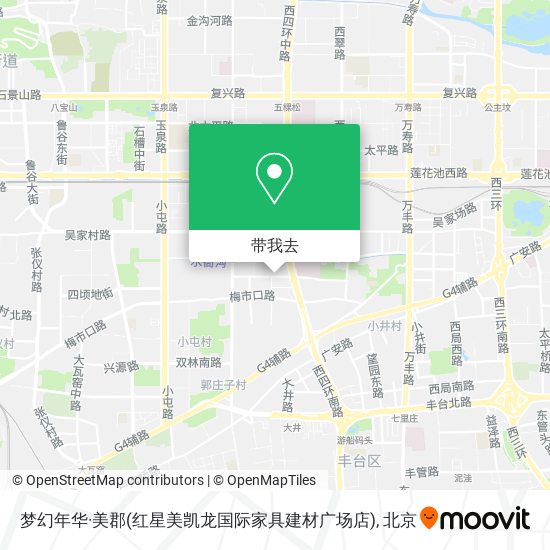 梦幻年华·美郡(红星美凯龙国际家具建材广场店)地图