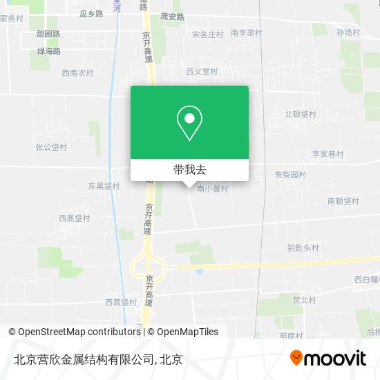 北京营欣金属结构有限公司地图