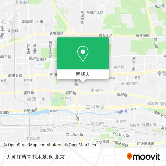 大黄庄苗圃花木基地地图