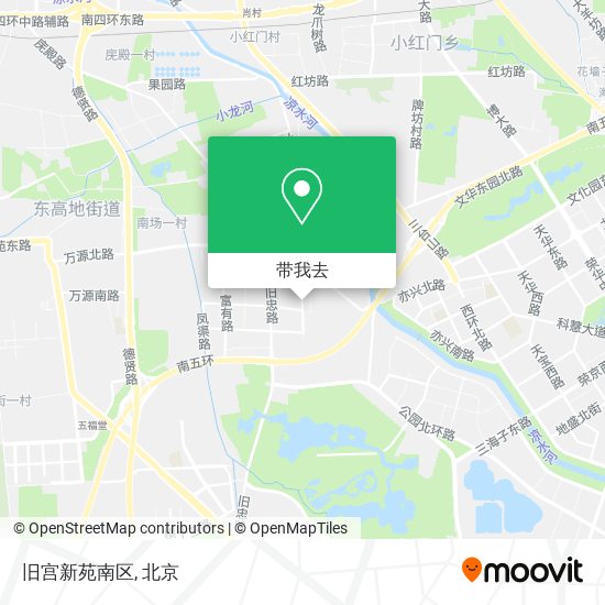 旧宫新苑南区地图