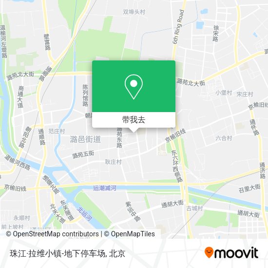 珠江·拉维小镇-地下停车场地图