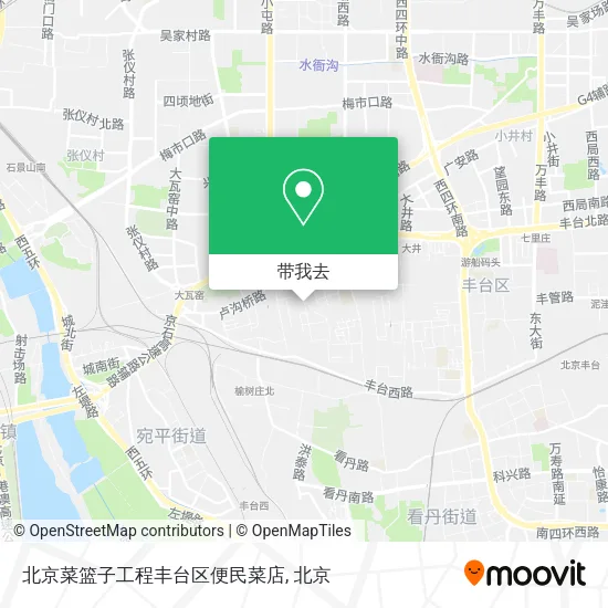 北京菜篮子工程丰台区便民菜店地图